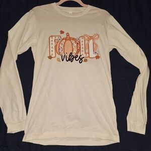 Bella Canvas Cream Long Sleeve Tee - Fall Vibes